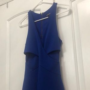 Express Royal Blue Cutout Dress Size 0